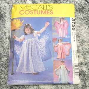 McCalls Costumes 3758 Kids Fairy New!